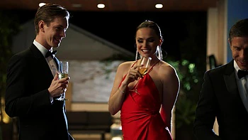 Tori Black gets fucked by pool in steamy threesome