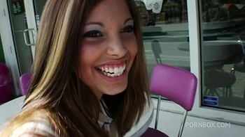 Morgan Dayne Gets Her Face Splattered With Jizz After Getting Picked Up