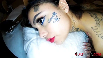 Big tits action with exquisite Sascha Ink and Genevieve Sinn from AltErotic