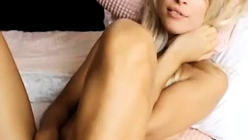 Petite 18-Year-Old Blonde Amateur Masturbates on Webcam