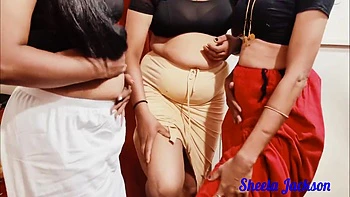 Tamil Lesbian Girl Teach Her Friends