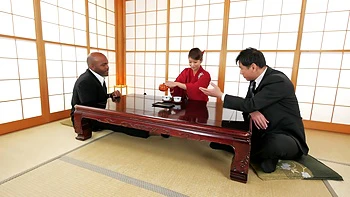 Nami Amami Black Big Cock Threesome and Creampie at Ryotei