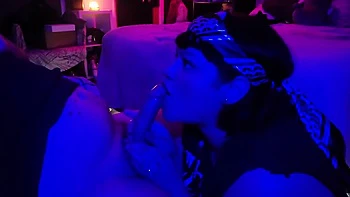 Leftist Baddie Wearing Keffiyeh Sucks Stepdaddys Big Dick And Ends With Sloppy Cumshot