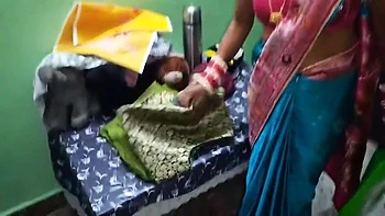 Indian Coupleshares Bed With Stepmom While His Stepsister Hides