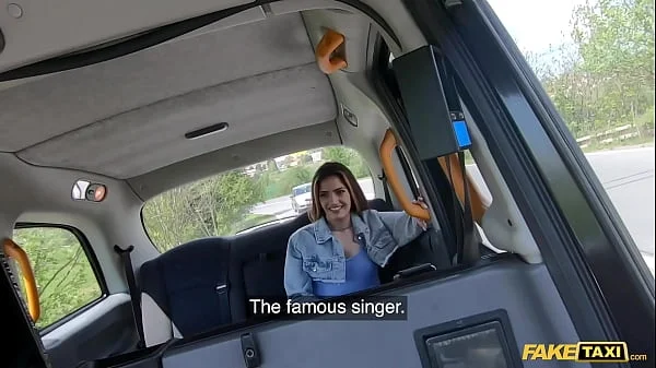 Fake Taxi Penelope Cum rides a huge cock deep inside her wet tight pussy