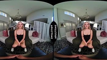 The couple shares cock while fucking in doggy style and reverse cowgirl