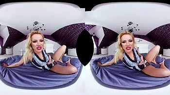 Blonde ride ft. Cherry Kiss: Blowjob, Cowgirl  Missonary VR Porn