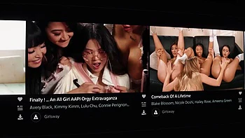 ADULT TIME - Sexy Blonde Angelika Grays Invites Neighbors Over For Her First Hard DP Threesome: Porn