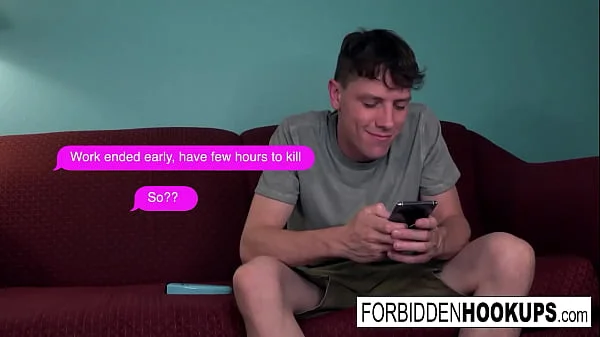 Busty brunette gets fucked by her step-brother