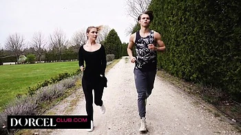 Spooning porn with cheerful Sata Jones from Dorcel Club