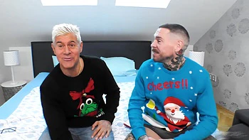 Maddy Black's Anal Squirting Taboo Threesome on Christmas Eve