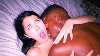 Alex Coal rides the biggest black cock ever with her amazing body