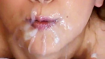 Asian Drinking A Lot Cum