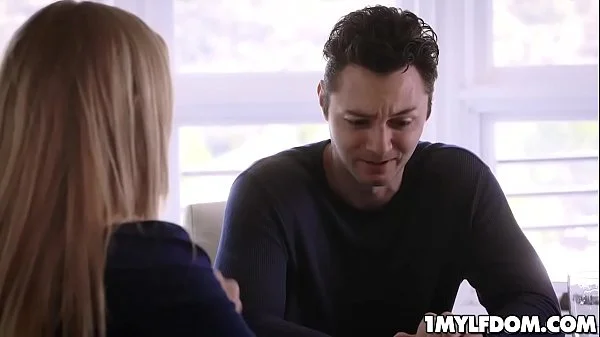 Rachael Cavalli lets the stud fuck her tight milf pussy as she submits to him