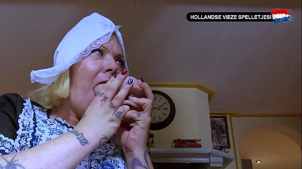 Dutch MILF krijgt een Nederlandse Deepthroat - Hollandse Vieze Spelletjes (Nederlands gesproken porno!)