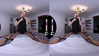 Luise Wixx VR Bedroom Seduction in Sheer Nylon Touch