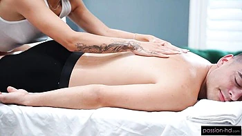 Oiled wet sex with a passionate young girlfriend Amira Mae