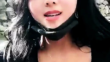 Horny Japanese Teen Satomi Fucks Herself with Toy
