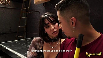 Beautiful hard dick-riding with a flexible long-legged model Molly C.