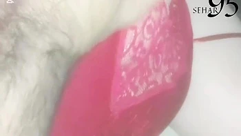 Close Up In Red Lingerie