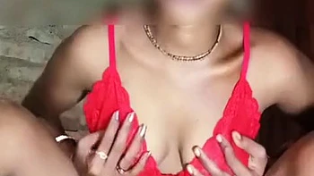 Indian Hot Sexy Wife Exposed Her Red Bikini
