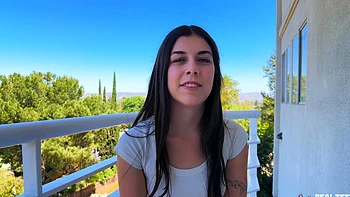 Brunette teen Lily Winters rides cock of Alex Jett