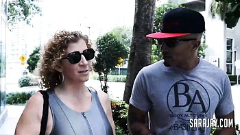 Cover-girl Sara Jay's high heels scene