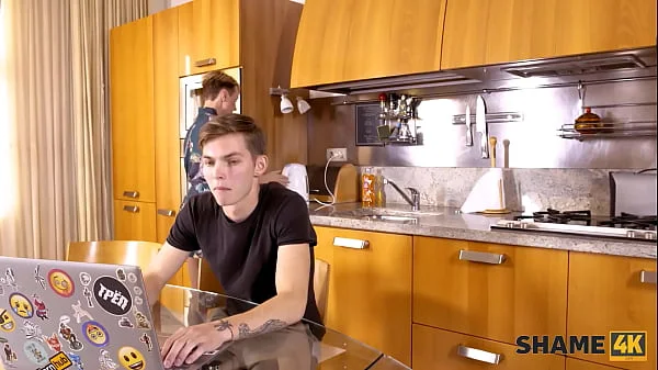 SHAME4K. Boy is used to jerking off to sexy MILF but its time to act