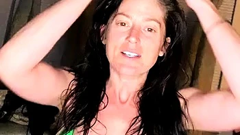 Chubby Brunette Big Boobs Dildo Masturbation