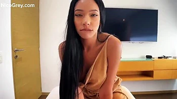 Busty Latina Teen Gets Rough POV Blowjob & Cum in Mouth - Thank You Fucking Much!