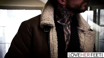 Good-looking Dean Van Damme's sole worship dirt