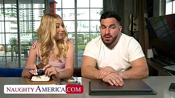 Cute blonde Kallie Taylor gets fucked by her friends brother