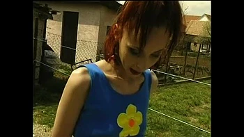 Skinny Redhead Teen Gets Fucked Hard in Workshop - Facial & Outdoor Teen Sex