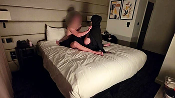 British Hijabi Slut Cheats at Gym with Big Cock BWC Cumshot