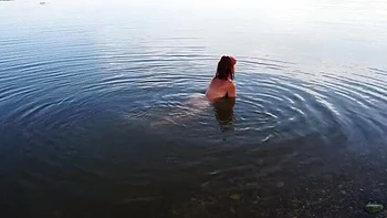 Natella Dance Nude River Bathing Outdoor - Amateur MILF StepMom Small Tits Posing