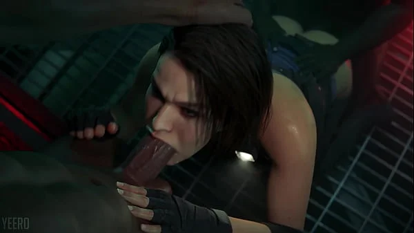 Jill deepthroats black cock (yeero)