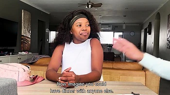 Big Ass 18yo Black Hottie Blows Agent