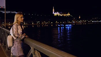 Blonde Emily Cutie gets fucked by two bbcs in mmf action