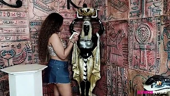 Lesbian Latina Teacher And Student Eating Pussy Close Up - Naughty Museum Mummy Curse Story