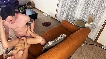 Stepsister Seduced By Boyfriend's Big Dick - Creampie Filling & Hot Brunette Riding