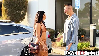 Jasmine Sherni's Fiery Feet Fetish Ride