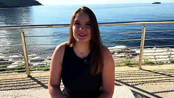 Mexicana blowjob with her big boobs