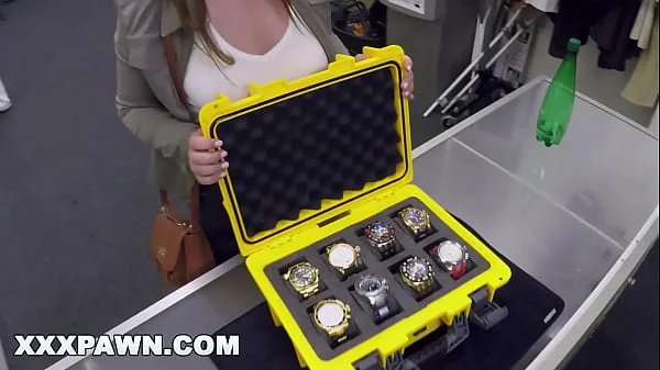 XXX PAWN - Making A Deal With Bespectacled European Hottie Charlie Harper In My Back Room