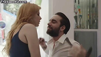 Busty naughty babe lovemaking with BF