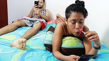 Brunette Stepsister Shows Ass For My Fuck