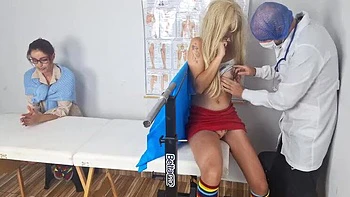 Step Mom Takes Teen Stepdaughter To First Gyno Exam - Redhead Fanny Squirting & Medical Fetish