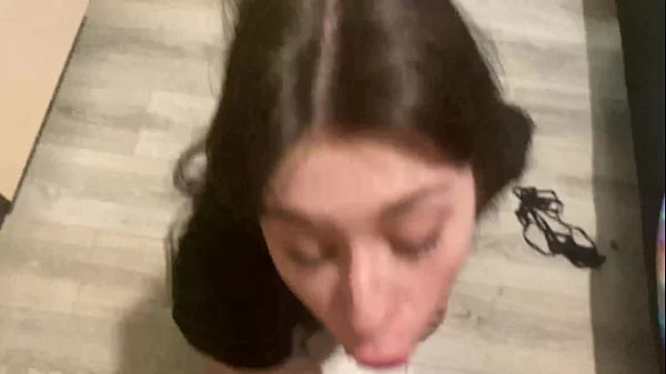 18 yo cocksucker Wensday K gets HUGE FACIAL