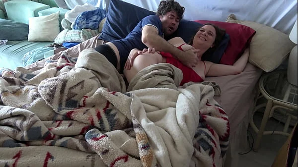 Stepson wakes up with stepmom in the bed and fucks the wrong hole