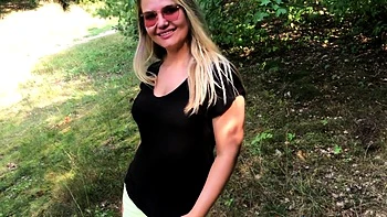 Risky Public Blowjob with a Blonde Amateur Babe