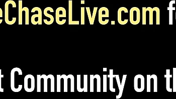 Blonde milf Charlee Chase jerks off solo